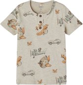 Name it t-shirt jongens - beige - NMMhubert - maat 86