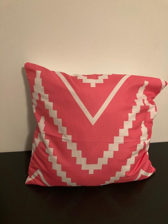 Housse de coussin Pink- White - Sierkussen - 45x45 cm