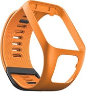 Oranje  sporthorlogebandje voor Tomtom Adventurer, Tomtom Spark, Tomtom Spark 3, Tomtom Runner 2, Runner 3 - Golfer 2 - horlogeband - polsband - strap - horlogebandje