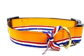 Halsband hond - Oranje Holland - S