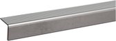 Maestro Steps - afwerkprofiel - overgangsprofiel-uitloopprofiel -trapneus met aluminium profiel - Light Grey Stone - 130 x 5 ,5 cm