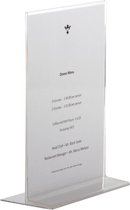 Olympia A4 plexi menukaarthouder / folderhouder recht A4 - 30,5 x 21 cm - Houder voor flyer & menu - Menuhouder
