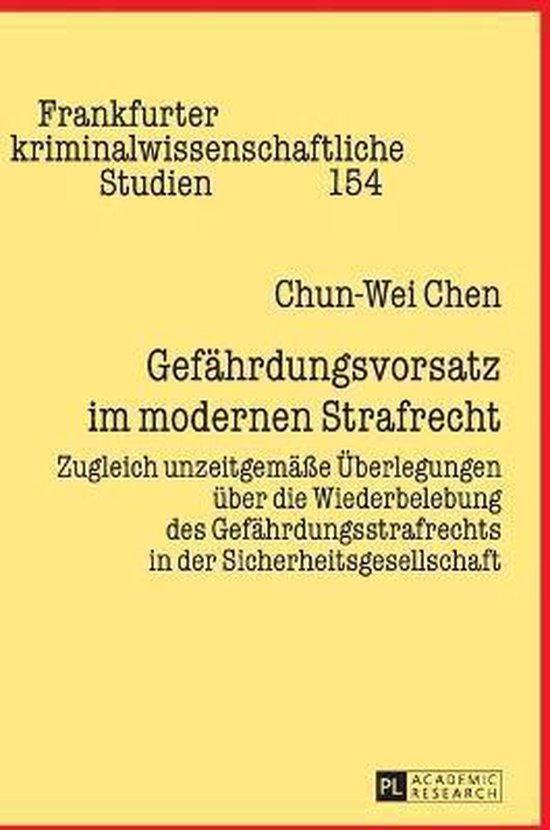 Gefährdungsvorsatz im modernen Strafrecht - cover