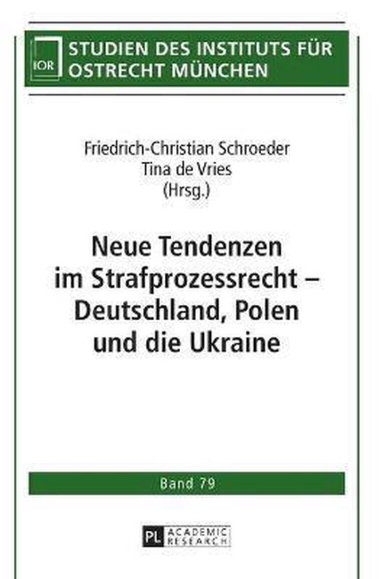 Studien Des Instituts Für Ostrecht München- Neue Tendenzen ... - cover