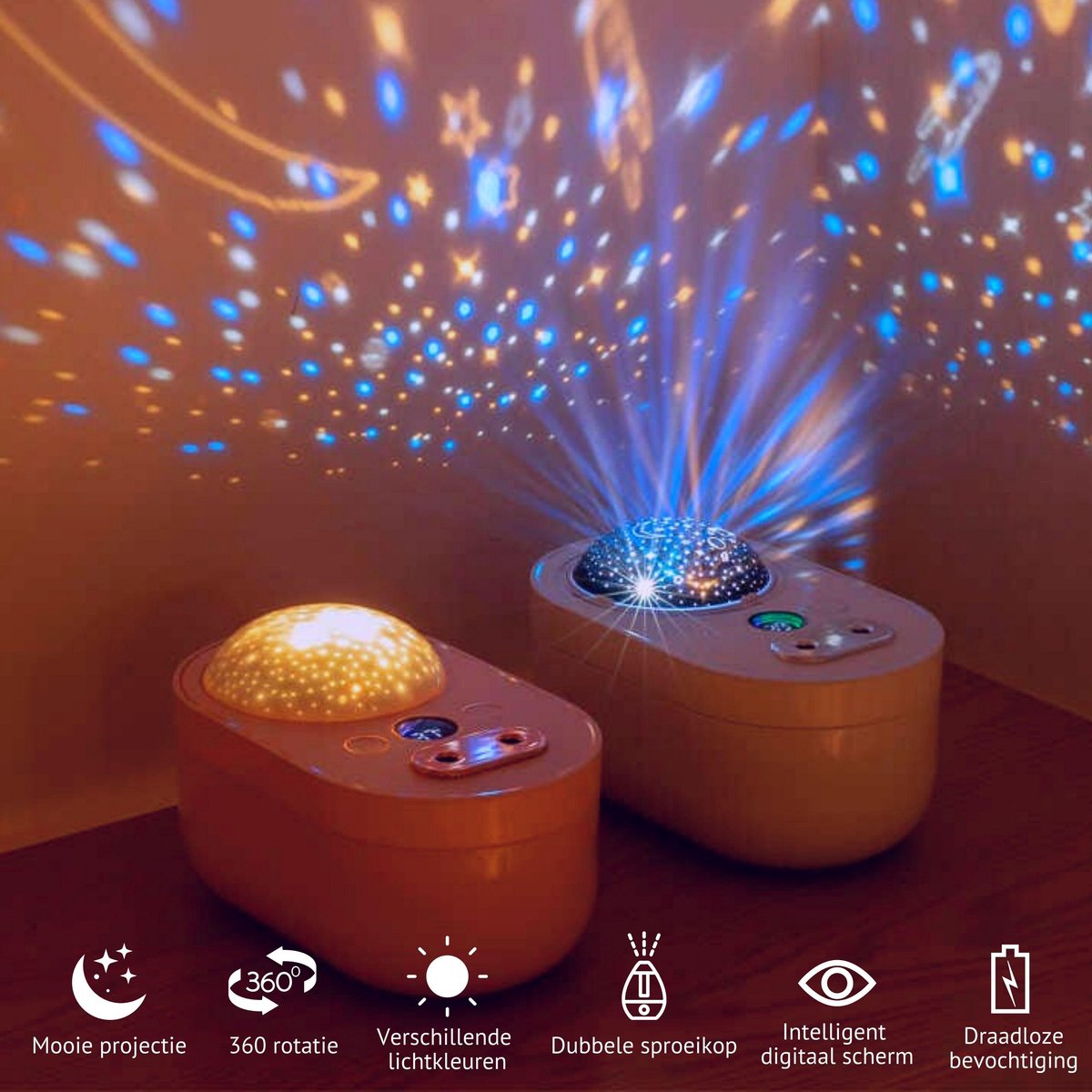 Humidificateur coloré usb 2021, veilleuse créative silencieuse