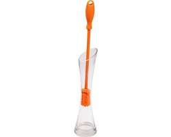Quaks - Flessenborstel - Oranje - Flexibel - BPA Vrij - Lang (31 cm) - Flessenborstel Baby - Flessenreiniger van Quaks — afbeelding 5