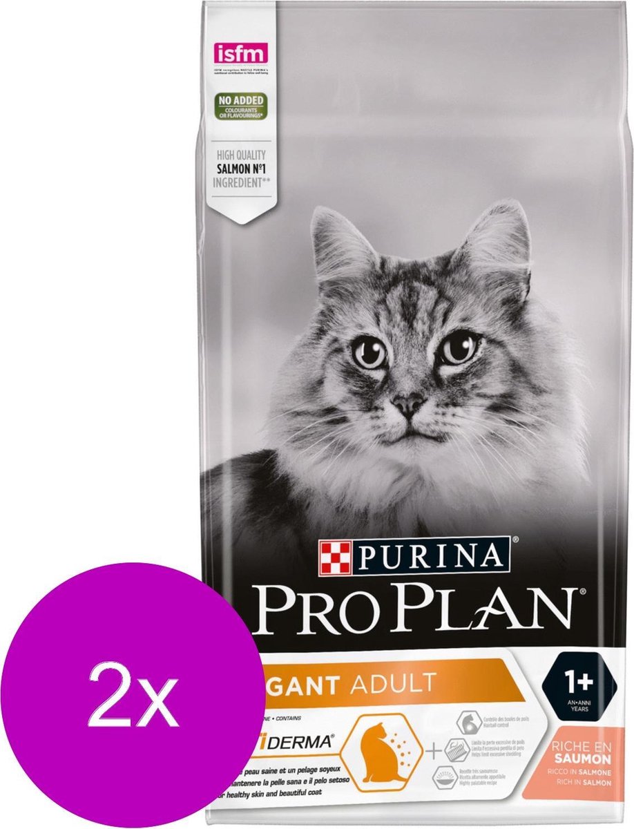 Pro Plan Cat Elegant - Kattenvoer - 2 x Zalm 1.5 kg