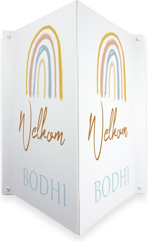 geboortebord-met-eigen-naam-raambord-personaliseerbaar-regenboog