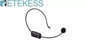 Retekess F9221A Draadloze Transmitter Headset voor Tour guide - Tolkset - Fluisterset - Vergaderset - Zwart