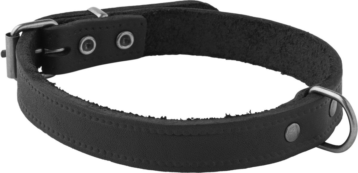 Adori Halsband Vetleder Met Print Zwart - Hondenhalsband - 40x1.6 cm
