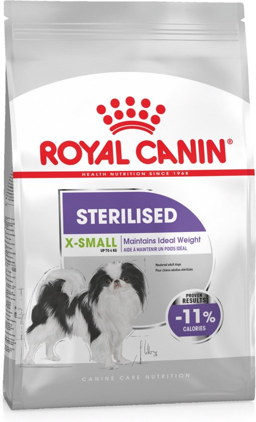 Gemakkelijk Afm Chaise longue Royal Canin X-Small Sterilised - Hondenvoer - 1,5 kg | bol.com