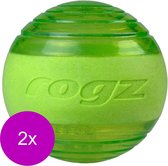 Rogz Squeekz 6.4 cm - Hondenspeelgoed - 2 x Lime
