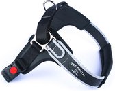 Tre Ponti Forza Harness Black & Reflective - Harnais pour chien - 73-112 cm