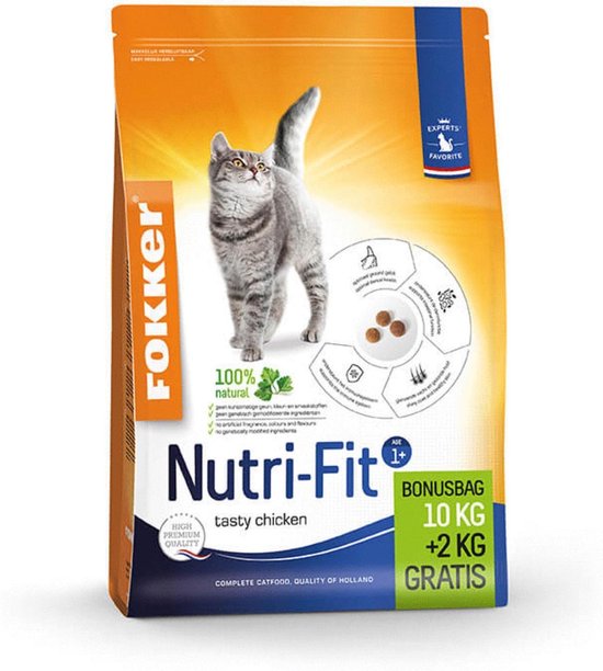 Fokker Cat Nutri Fit 10 + 2 kg