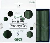 PoopyGo Eco Friendly Poepzakjes met Lavendelgeur 120 stuks - 8 x 15 zakjes Biologische afbreekbare poepzakjes