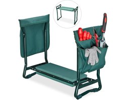 Kniebank - tot 150 kg - inklapbaar - 2 zakjes - tuinkrukje