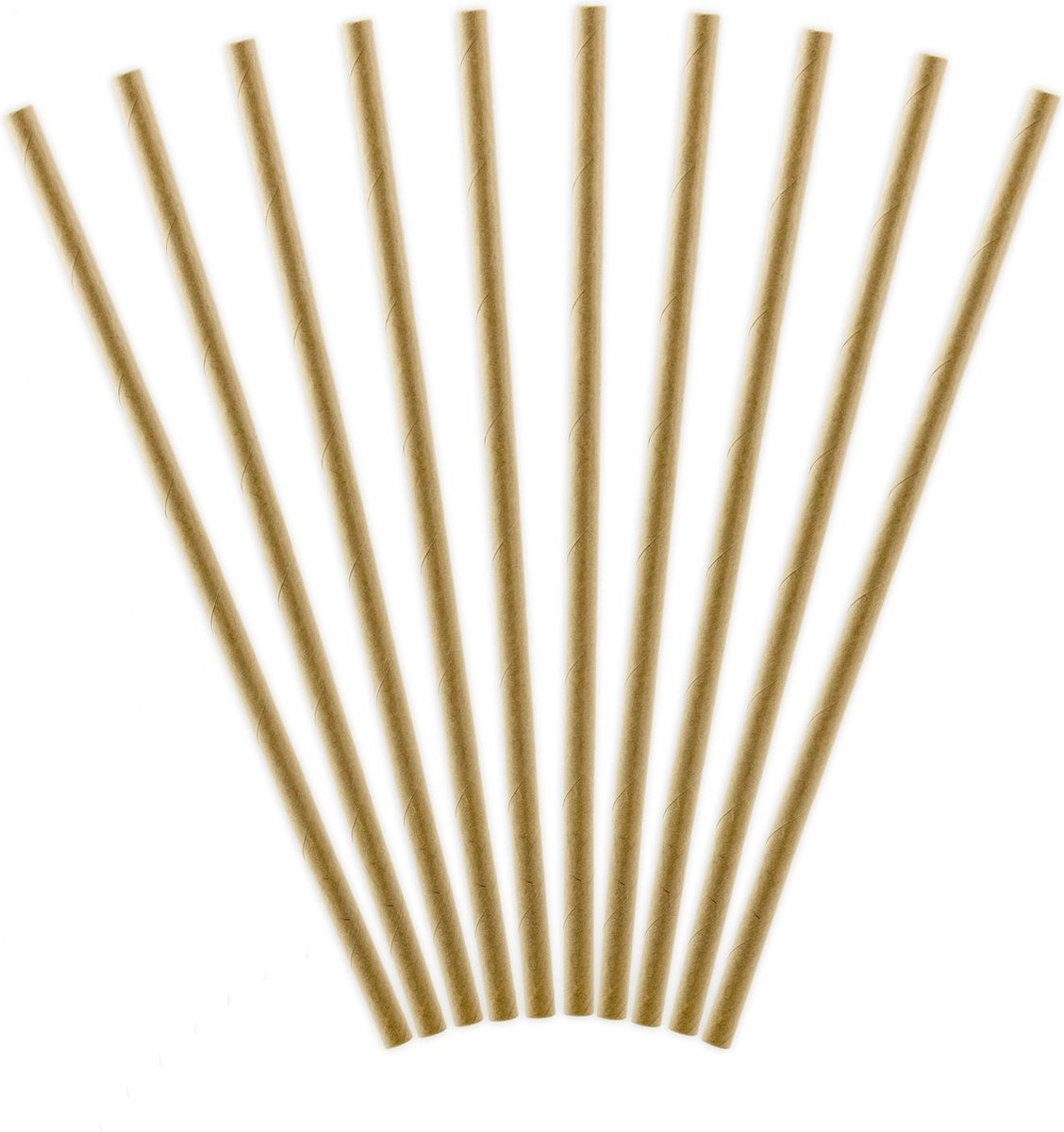 Papieren Rietjes Karton 19,5cm 10st
