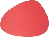 Kitchen & Deco Placemats Rood - Leder - 41x30cm - Set van 4