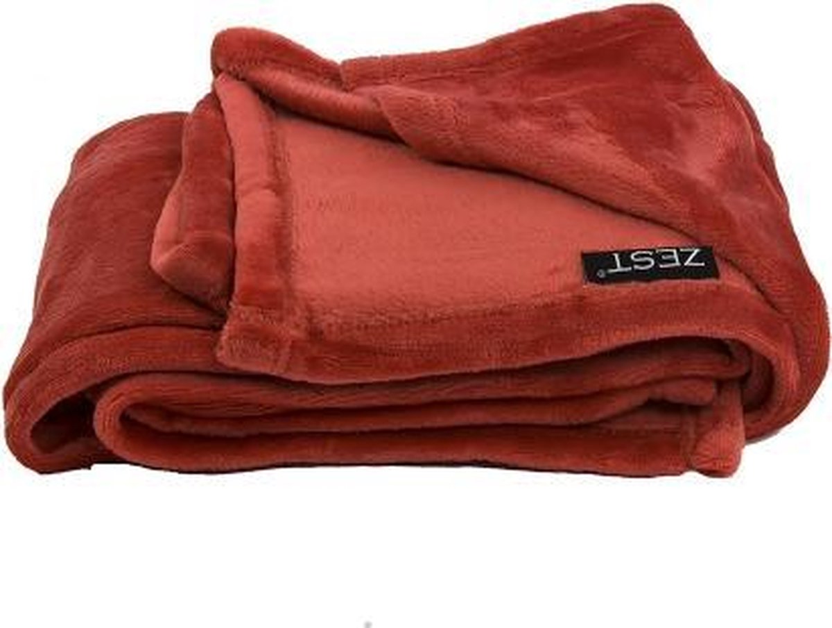 rouge Enrobage Anti-Slip manteaux Couverture De Flanelle 