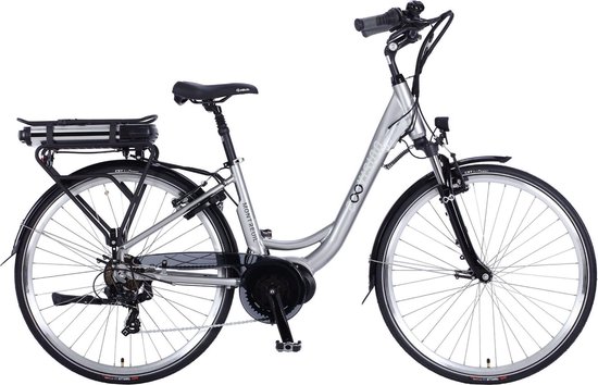 E-VISION MONTREUIL 28 INCH LADY H48 > 7 SPEED DARK SILVER