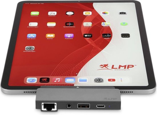 LMP - USB-C Tablet Pro Dock - 5-poorts USB-C Pro Dock met HDMI, USB-C,  Ethernet,... | bol.com