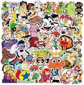 Winkrs - Cartoon stickers - 50 Stuks - Stickermix met Leuke Plaatjes