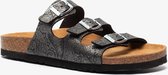 Hush Puppies dames bio slippers met paisley print - Zwart - Maat 40