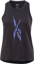 Reebok Workout Safari Top Dames - sportshirts - zwart - maat XL