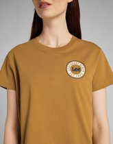 Lee Chest Logo Tshirt Golden Yellow Dames - maat XS