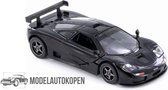 1995 McLaren F1 GTR Zwart – Kinsmart 1:36 + 3 stickers! - Modelauto - Schaalmodel - Model auto