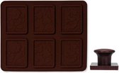 Medina Koekjes-Kit Chocolade 20 X 14 Cm Siliconen  2-Delig