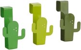 Balvi Handdoekhouder Cactus 9 X 4 Staal  3-Delig