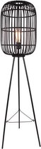 Freelight Treccia vloerlamp - driepoot - kooi - 140 cm hoog - Ø32 cm - zwart