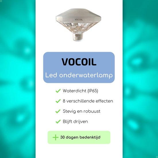 Vocoil Onderwater Lichtshow - LED Onderwaterlamp - Zwembadverlichting - Discolamp - Badspeeltje