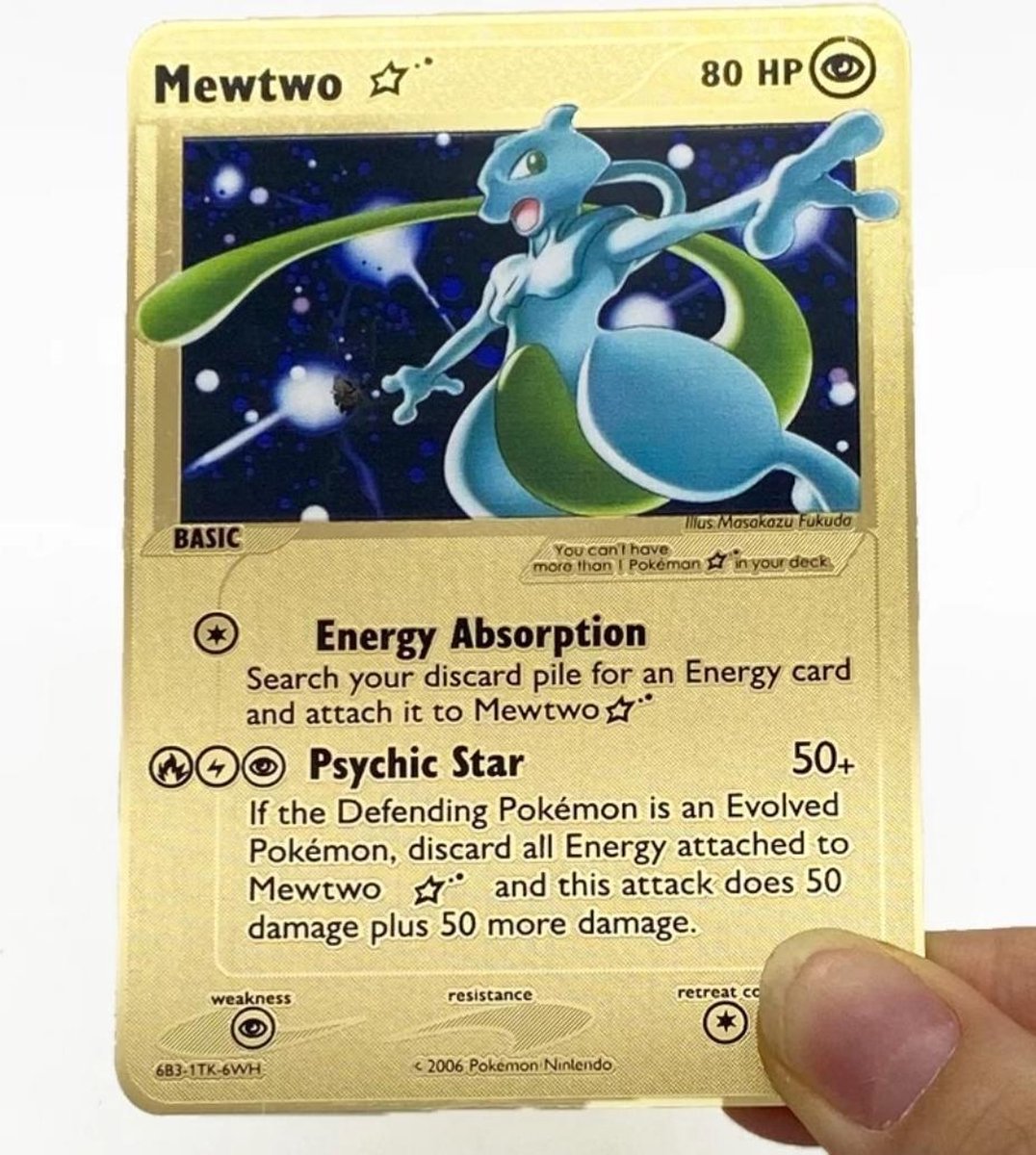 Mewtwo - Pokémon kaart - Goud - RVS - Met beschermhoes | Games | bol.com