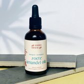 Zoete amandelolie 50 ml | biologisch, koudgeperst & puur | natuurlijke huidolie en haarolie | amandel olie prunus amygdalus dulcis