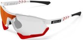 Scicon - Fietsbril - Aerotech XL - Wit Gloss - Fotochrome Lens Rood