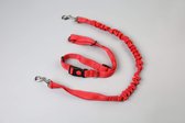 Hardloopriem hond-Looplijn met Heupriem Hands Free-Hondenriem-Hondenhalsband-Looplijnen-Dog Running-Heupriem-Dog Running Leash-Roos