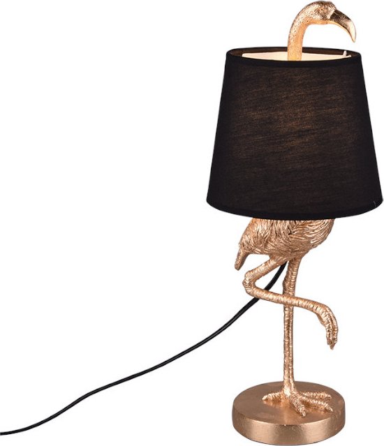 REALITY LOLA - Tafellamp - Goud - excl. 1x E14 3,5 W - Snoerschakelaar