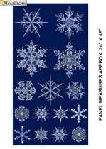 Paula Nadelstern, Artful Snowflake, Ice Crystal Panel Blue. Paneel 60 cm x 121 cm