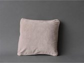 Kussenhoes velours licht grijs 40x40 cm
