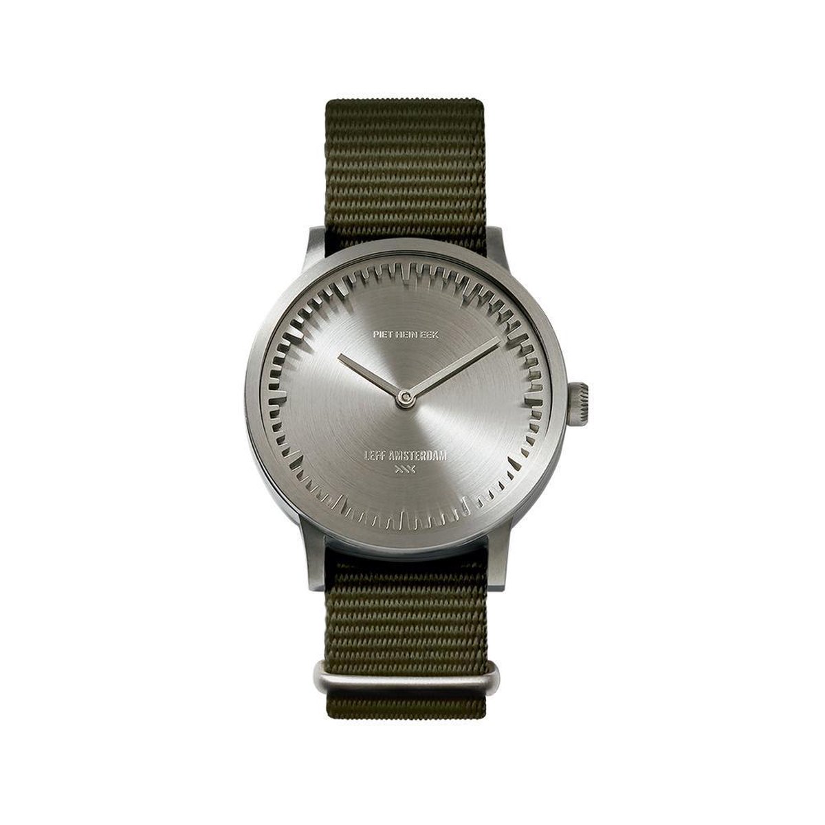 LEFF amsterdam - T32 - Horloge - Nylon - Staal/Groen - Ø 32mm