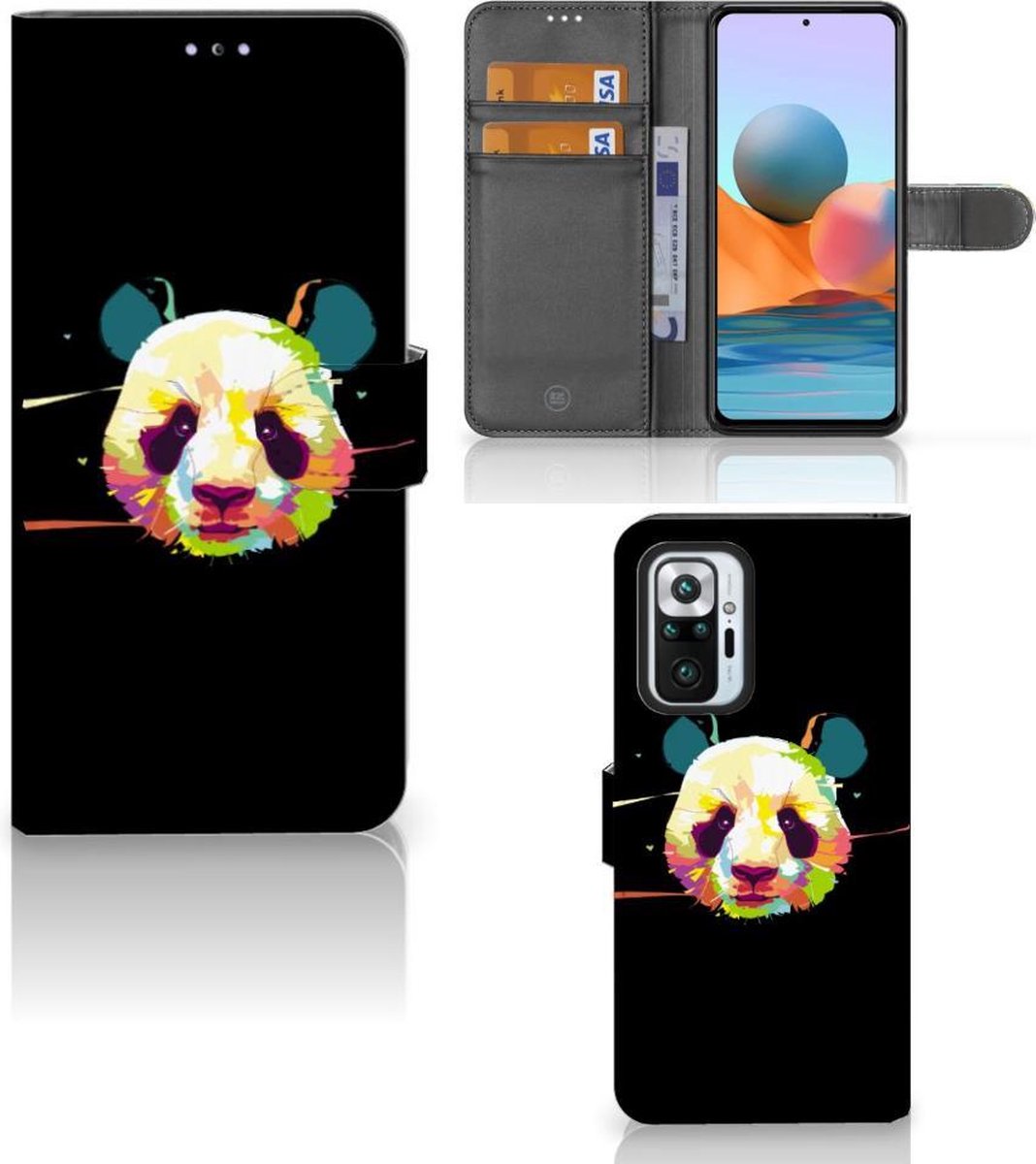 Xiaomi Redmi Note 10 Pro Leuk Hoesje Panda Color