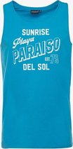 Unsigned heren singlet - Blauw - Maat XXL