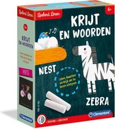 Clementoni - Spelend Leren - Krijtjes en Woordjes Educatief spel