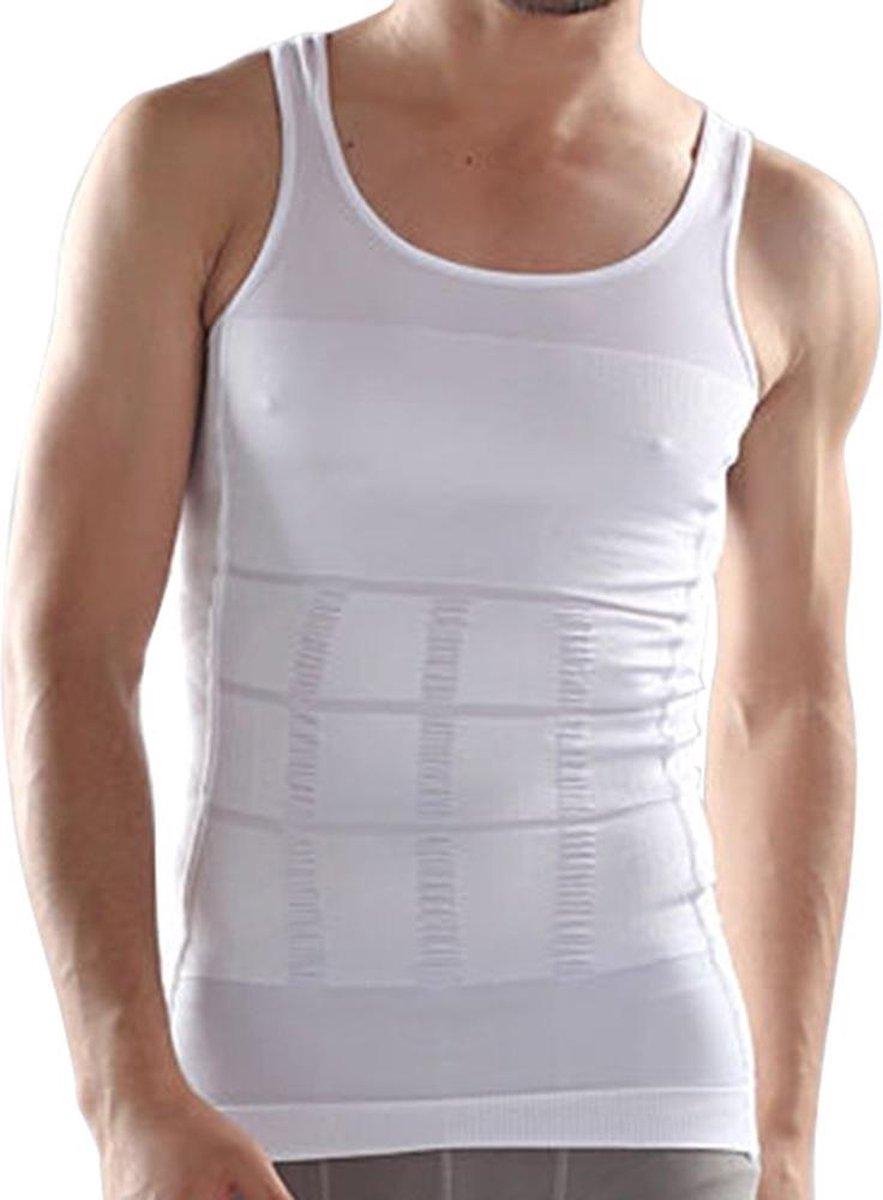 Corrigerend ondergoed heren - Hemd - Wit - Maat L