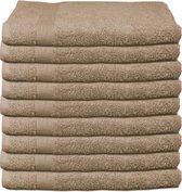 Polydaun Handdoek - Taupe - 9 stuks - 60x110 cm