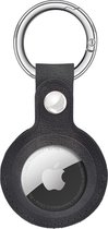 Bouletta - Airtag compatibel sleutelhanger - Lederen hanger Hoesje - Burned Grey