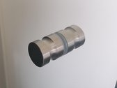 Luxe RVS Douchedeur knop type Grasp - Deurknopgarnituur – Douchedeur handvat / Glazendeurknop / Deurknop RVS / zilverkleur