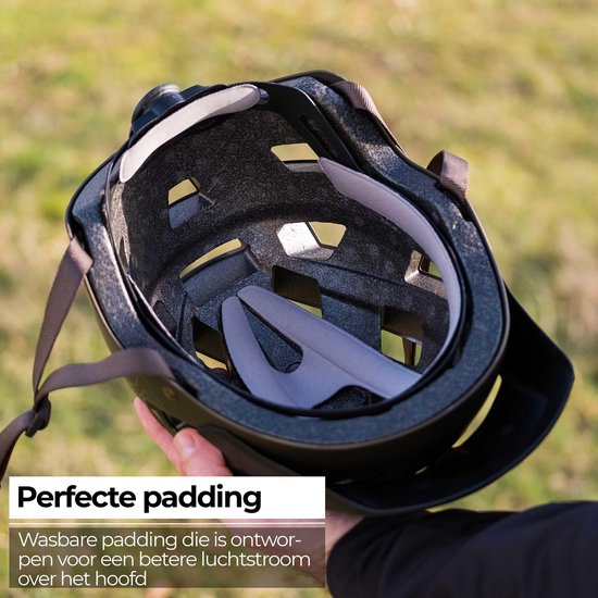 BBB Cycling MTB Helm Nanga - Met Bevestiging voor Camera of Verlichting - Wasbare Padding - Fietshelm Volwassenen: Heren & Dames - Mat Olijf Groen - L - BHE-54 van BBB Cycling — afbeelding 4